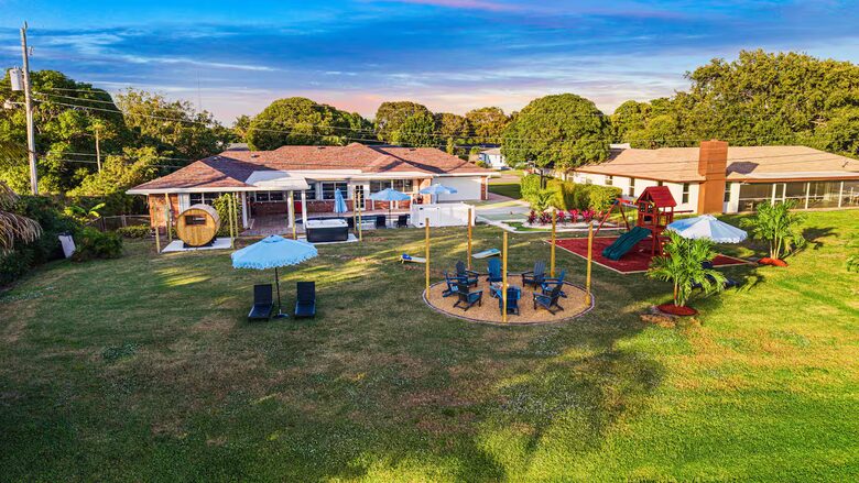 Waterfront Retreat with Pool, Pickleball & Sauna - West Palm Beach, Florida