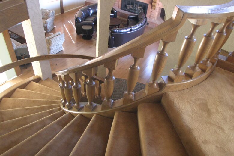 I'm told one of the first wooden spiral cases in the area