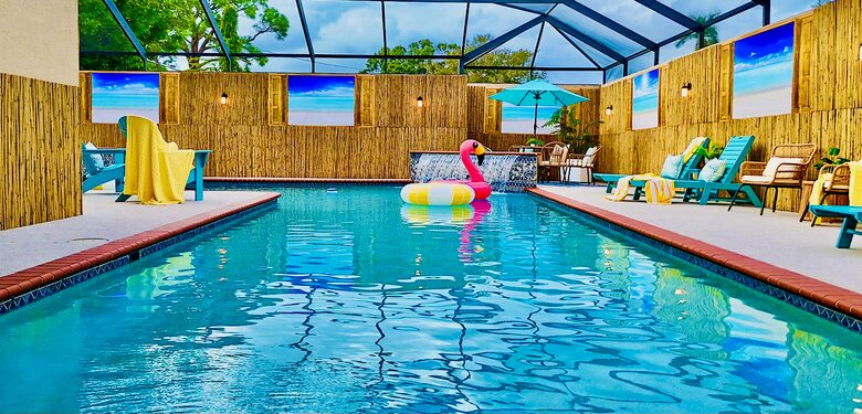 Siesta Key Tiki Hut Hideaway | With large private pool & spa - Sarasota, Florida