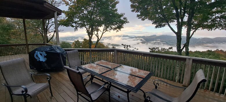 Chilling on the balcony