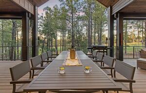 Extra large patio with golf course views and endless nature watching