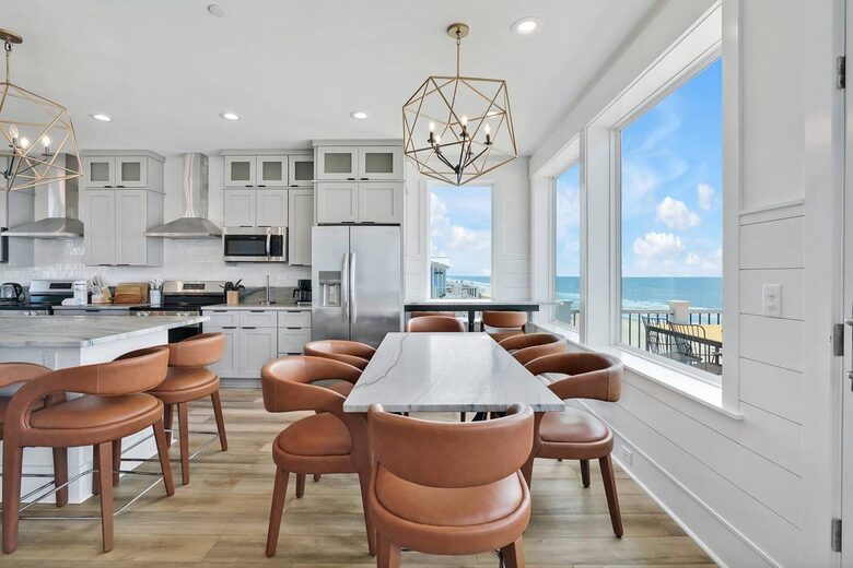 Grand Oceanfront Home on Oak Island - Oak Island, North Carolina