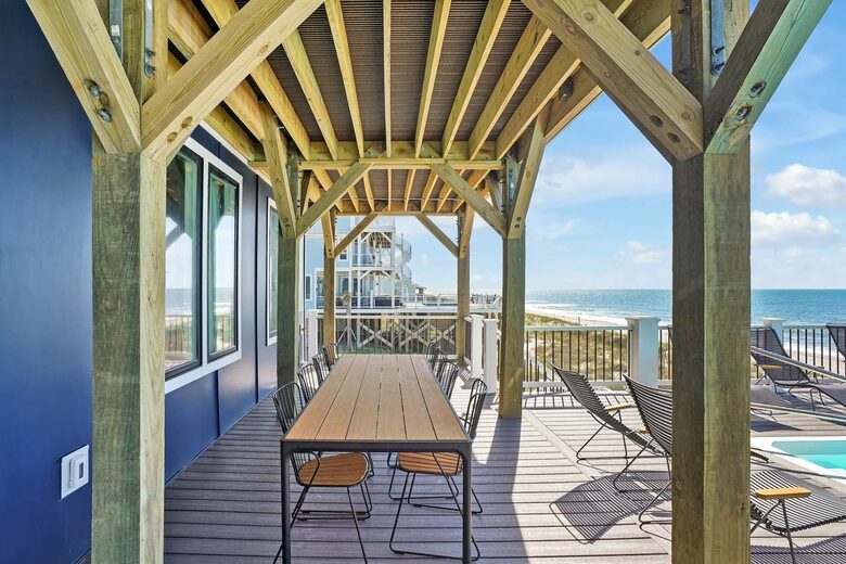 Grand Oceanfront Home on Oak Island - Oak Island, North Carolina
