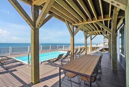 Grand Oceanfront Home on Oak Island - Oak Island, North Carolina