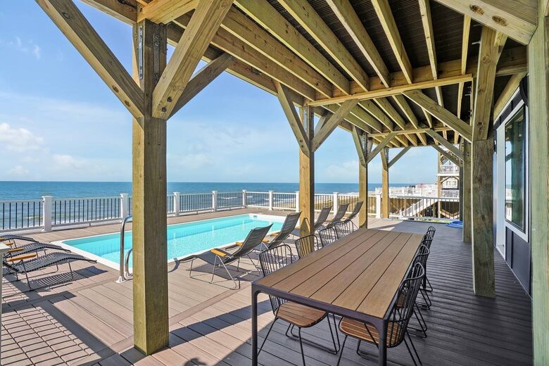 Grand Oceanfront Home on Oak Island - Oak Island, North Carolina