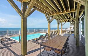 Grand Oceanfront Home on Oak Island - Oak Island, North Carolina