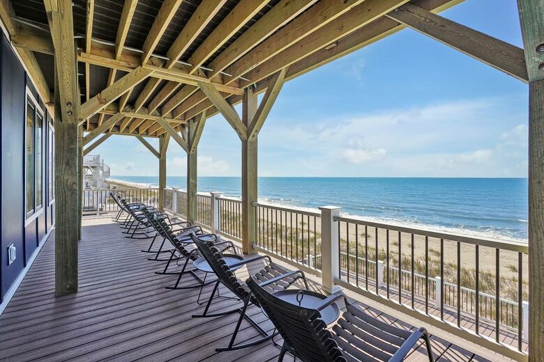 Grand Oceanfront Home on Oak Island - Oak Island, North Carolina