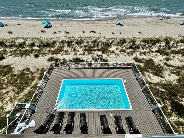 Grand Oceanfront Home on Oak Island - Oak Island, North Carolina