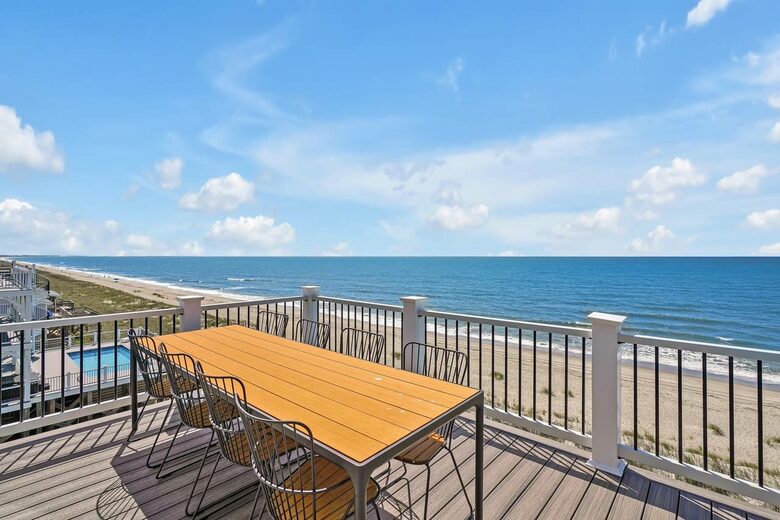 Grand Oceanfront Home on Oak Island - Oak Island, North Carolina