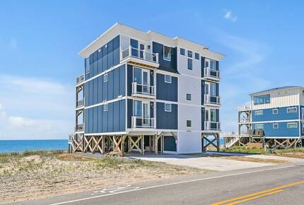 Grand Oceanfront Home on Oak Island - Oak Island, North Carolina