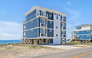 Grand Oceanfront Home on Oak Island - Oak Island, North Carolina