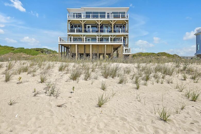 Grand Oceanfront Home on Oak Island - Oak Island, North Carolina
