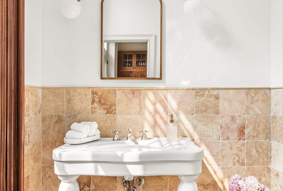 Half bath next to the kitchen