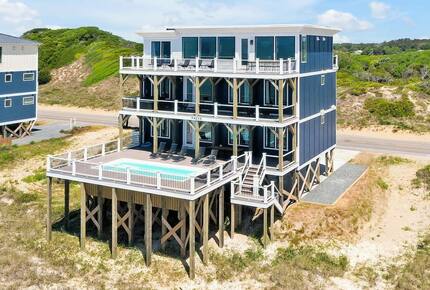 Grand Oceanfront Home on Oak Island - Oak Island, North Carolina