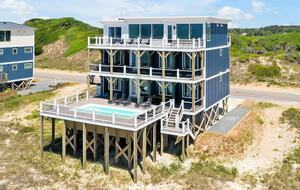 Grand Oceanfront Home on Oak Island - Oak Island, North Carolina