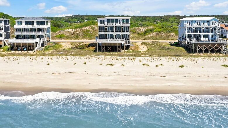 Grand Oceanfront Home on Oak Island - Oak Island, North Carolina