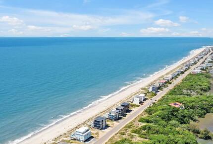 Grand Oceanfront Home on Oak Island - Oak Island, North Carolina