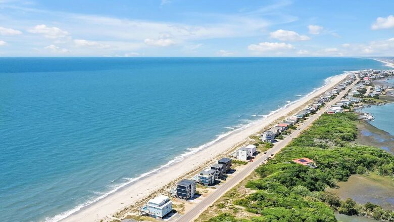 Grand Oceanfront Home on Oak Island - Oak Island, North Carolina