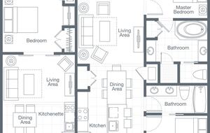 3BR Villa at Sheraton Broadway Resort - Myrtle Beach, South Carolina