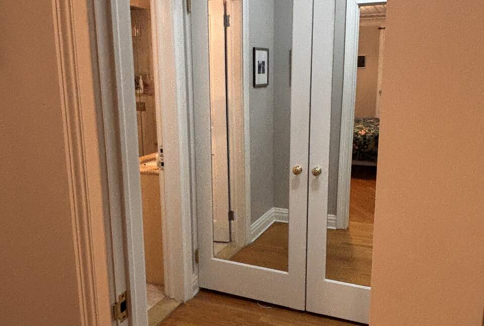 Two large closets in main bedroom