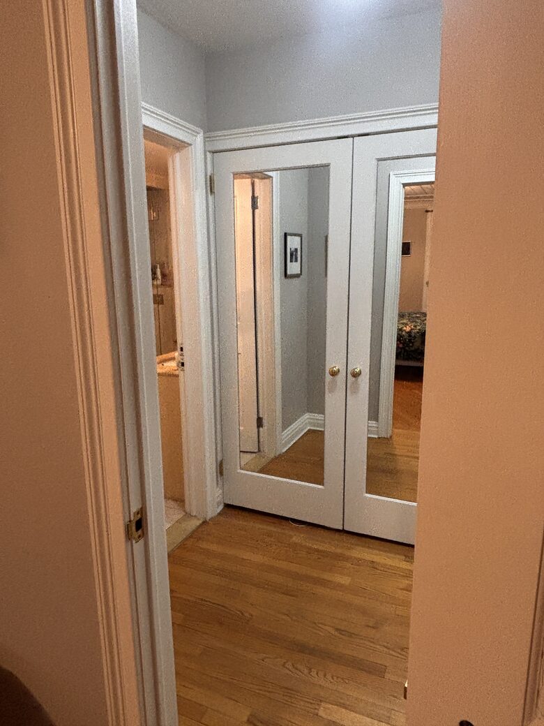Two large closets in main bedroom