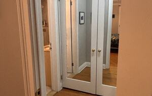 Two large closets in main bedroom