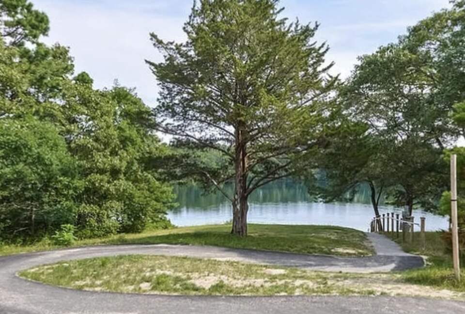 clean fresh water beach steps away