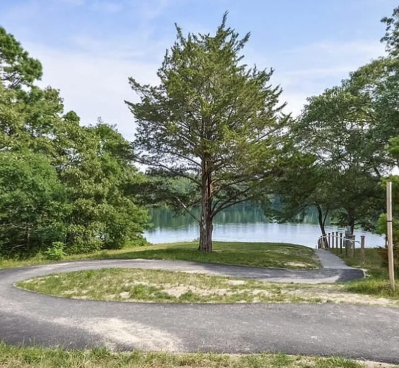 clean fresh water beach steps away
