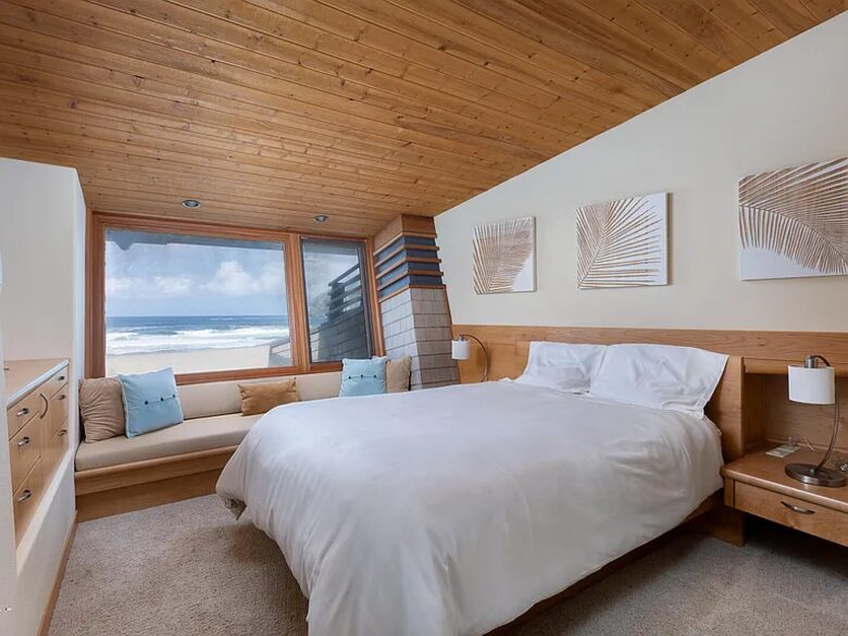 Direct Oceanfront Home Framing Haystack Rock - Pacific City, Oregon