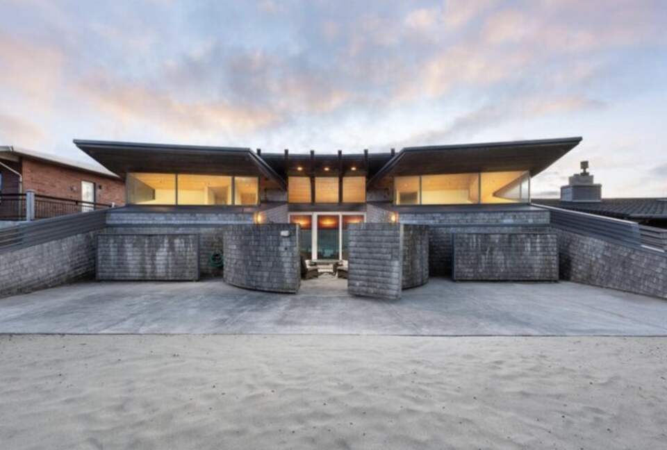 Direct Oceanfront Home Framing Haystack Rock - Pacific City, Oregon