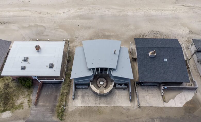 Direct Oceanfront Home Framing Haystack Rock - Pacific City, Oregon