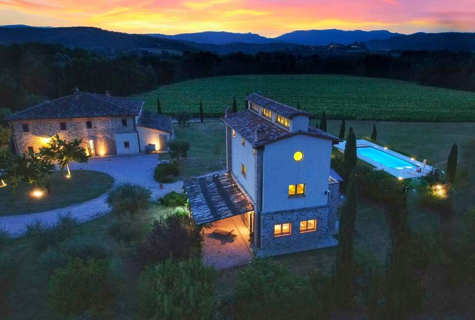 A Restored Umbrian Estate of Design and Panoramic Serenity - Marsciano, Italy