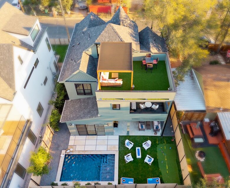 Victorian-Inspired East Austin Retreat with Rooftop Views - Austin, Texas