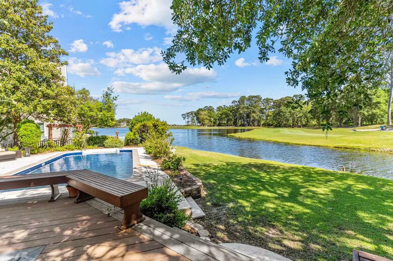 Private Waterfront Golf-View Escape in Sunset Beach - Sunset Beach, North Carolina