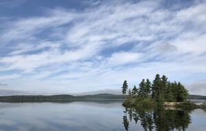 One of the islands on Lake Medora - perfect picnic spot.