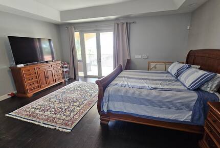 Master BR upstairs with balcony