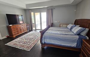 Master BR upstairs with balcony