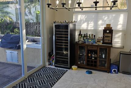 Wine and bourbon bar