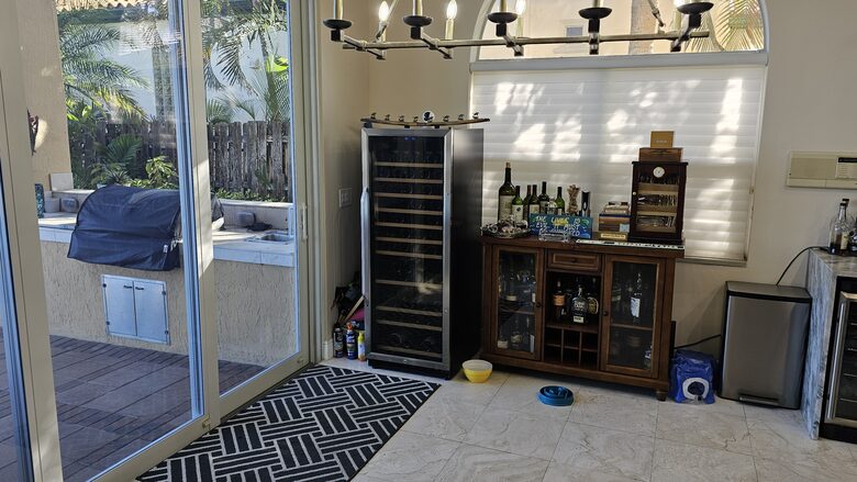 Wine and bourbon bar