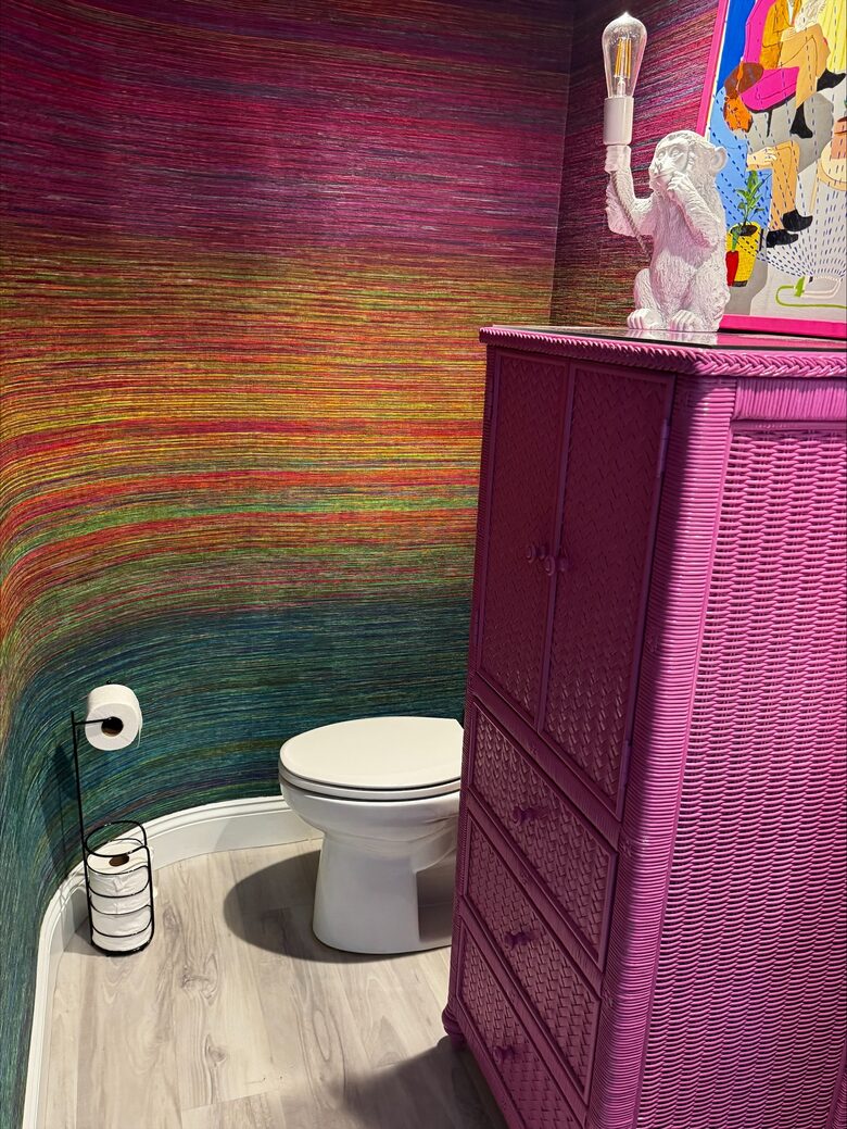 half bath off laundry room