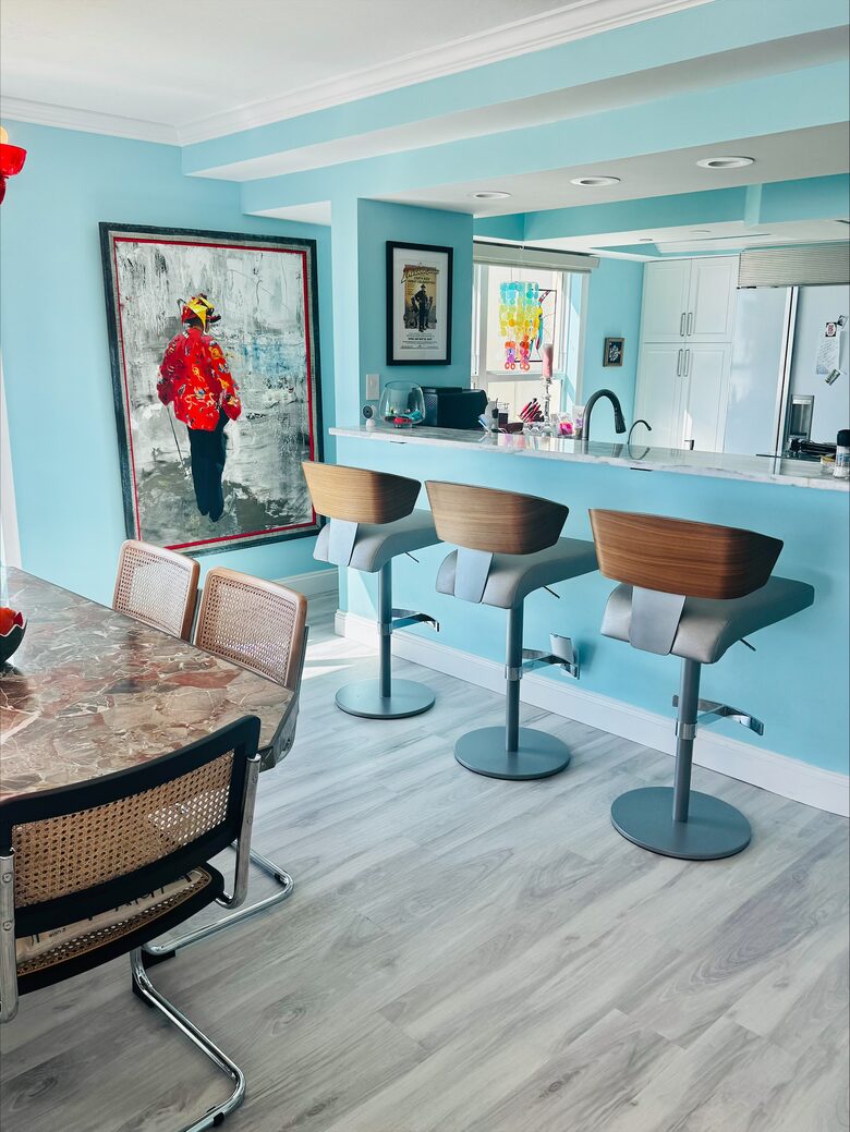 dining room and kitchen