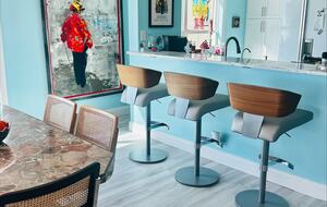 dining room and kitchen