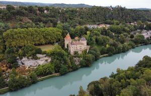 A 13th-Century Château Overlooking the Isère River - La Sône, France