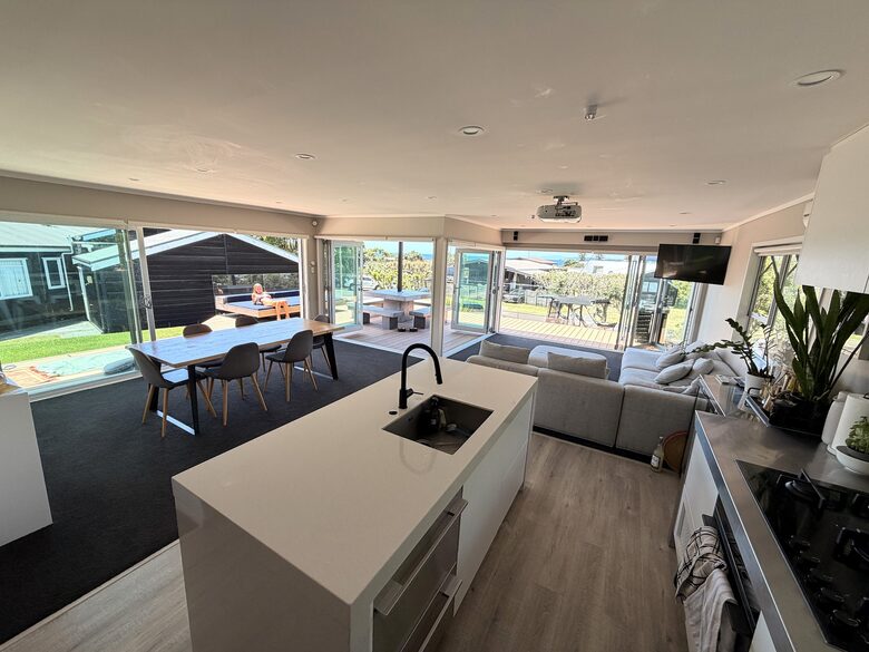 Omaha Beach House with Open-Air Living and Gulf Views - Omaha, New Zealand