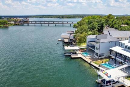 Lake LBJ Luxe Waterfront Estate with Private Dock & Pool - Kingsland, Texas