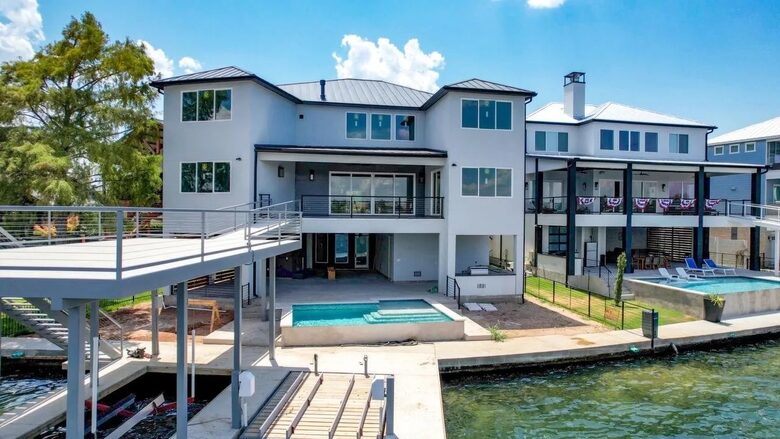 Lake LBJ Luxe Waterfront Estate with Private Dock & Pool - Kingsland, Texas