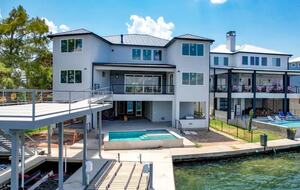 Lake LBJ Luxe Waterfront Estate with Private Dock & Pool - Kingsland, Texas