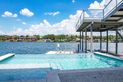 Lake LBJ Luxe Waterfront Estate with Private Dock & Pool - Kingsland, Texas