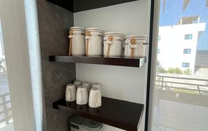 Fully stocked kitchen