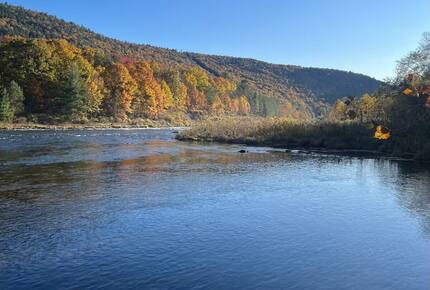Catskills River View Retreat with Pool & Hot Tub - Hancock, New York